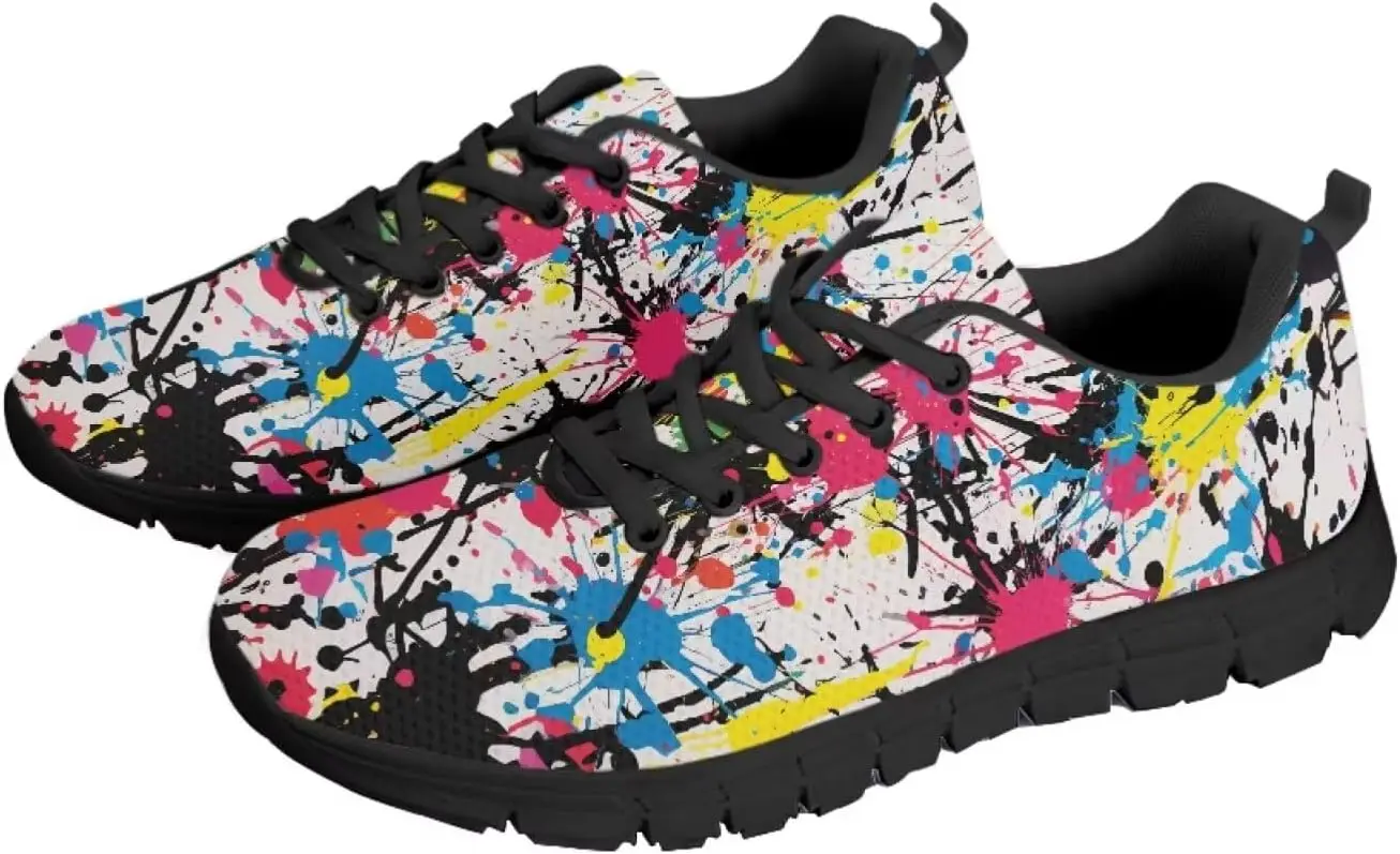 Women Shoes Tennis - รองเท้าเทนนิสสำหรับผู้หญิง รองเท้ากีฬาแฟชั่นสำหรับผู้หญิง พื้นรองเท้าสีดำ รองเท้าสำหรับเดิน