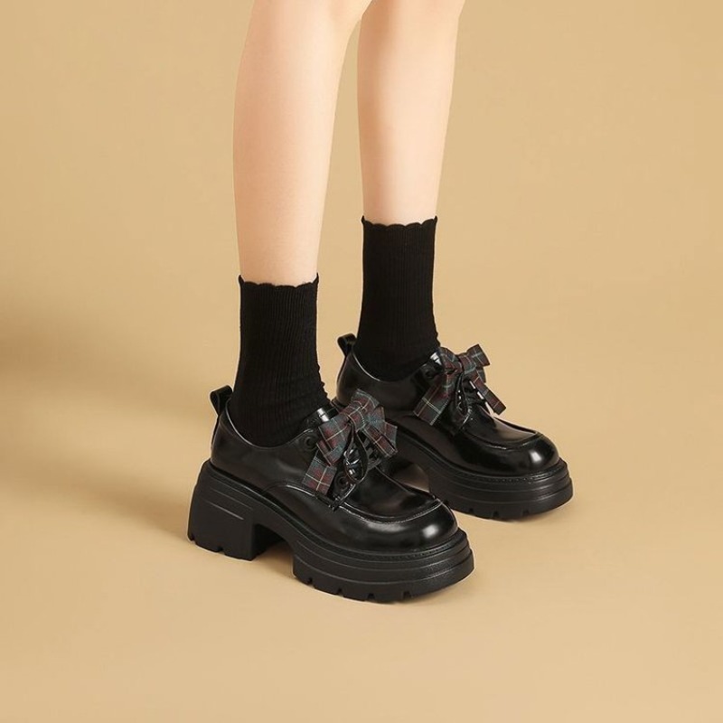 รองเท้าอ็อกซ์ฟอร์ดส้นตึกสำหรับ - Oxford Lace Up Women บทวิจารณ์และราคา