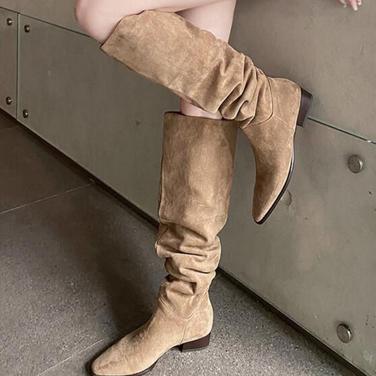 รองเท้าบูทผู้หญิงสูงถึงเข่า ฤด - Sock Boot Women บทวิจารณ์และราคา