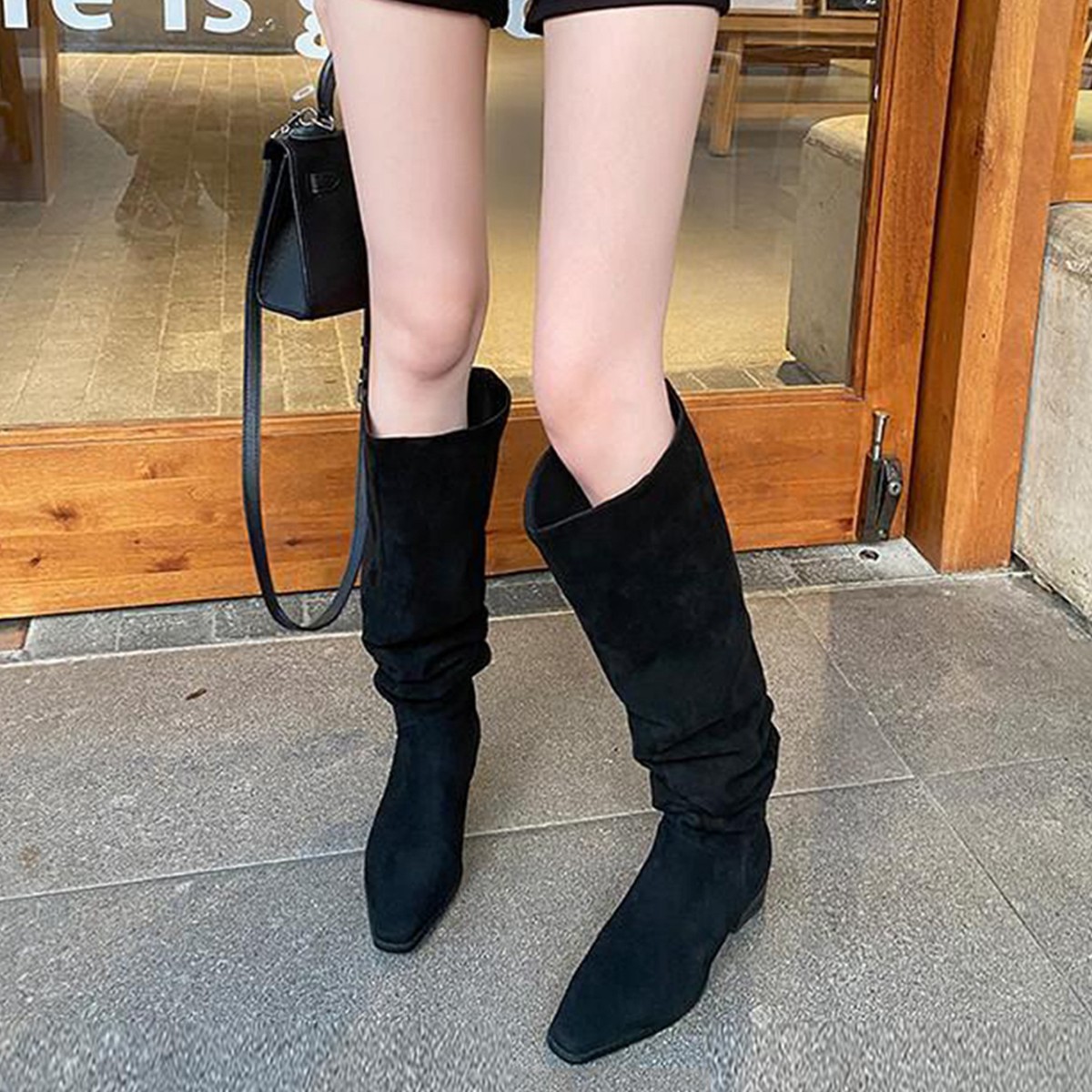 รองเท้าบูทผู้หญิงสูงถึงเข่า ฤด - Sock Boot Women บทวิจารณ์และราคา