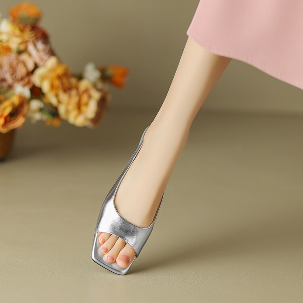 รองเท้าส้นเตี้ยแบบสวม ส้นเข็ม  - Mule Slip On บทวิจารณ์และราคา