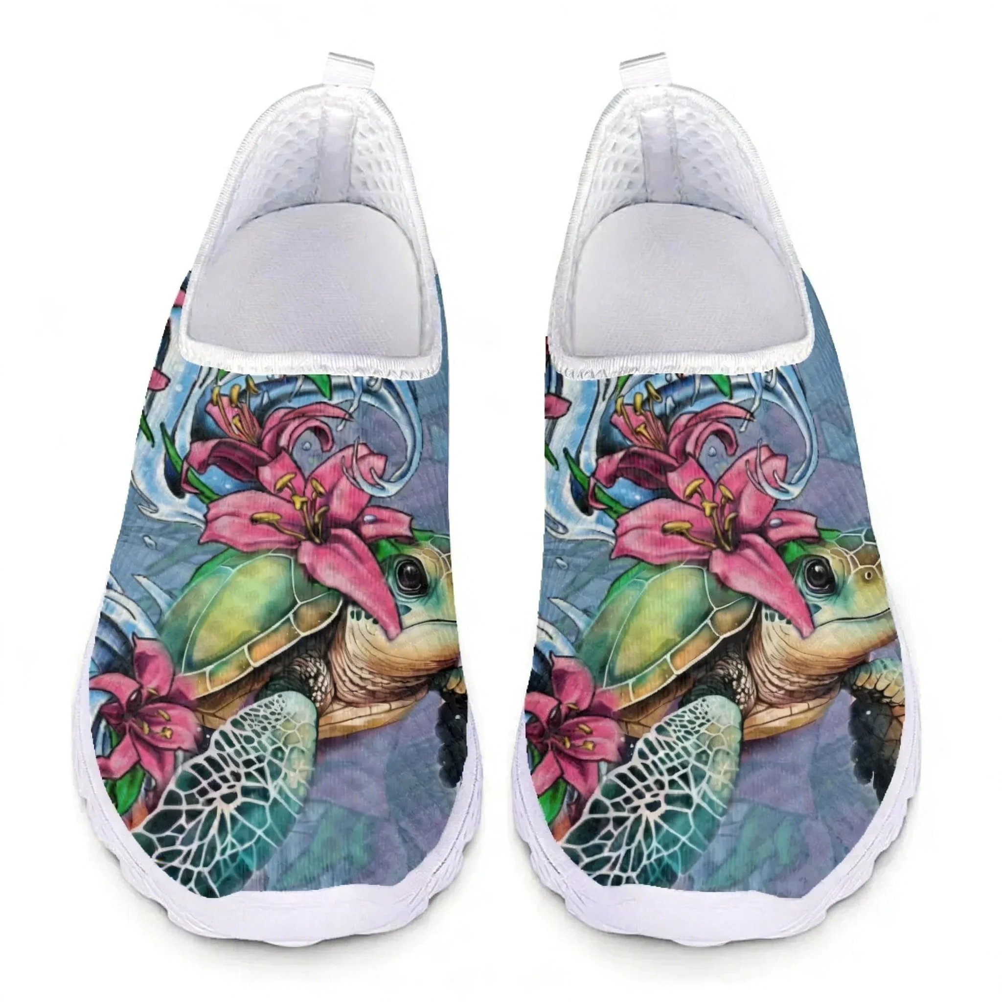 รองเท้าผ้าใบตาข่ายลายเต่าโพลิน - Women Shoes Tennis บทวิจารณ์และราคา
