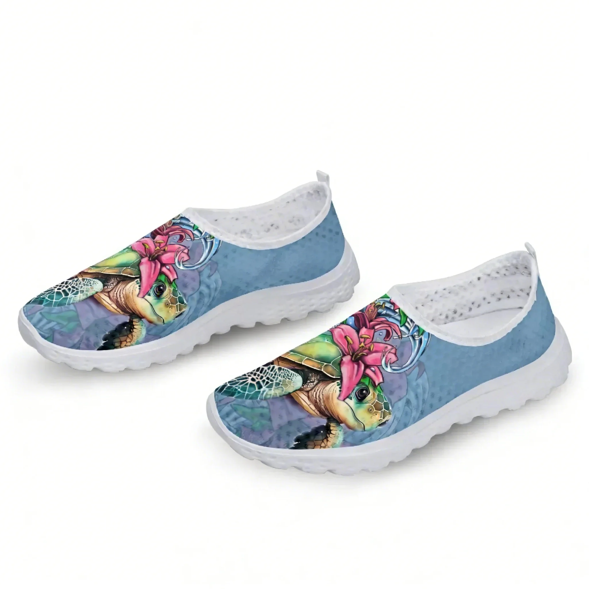 รองเท้าผ้าใบตาข่ายลายเต่าโพลิน - Women Shoes Tennis บทวิจารณ์และราคา