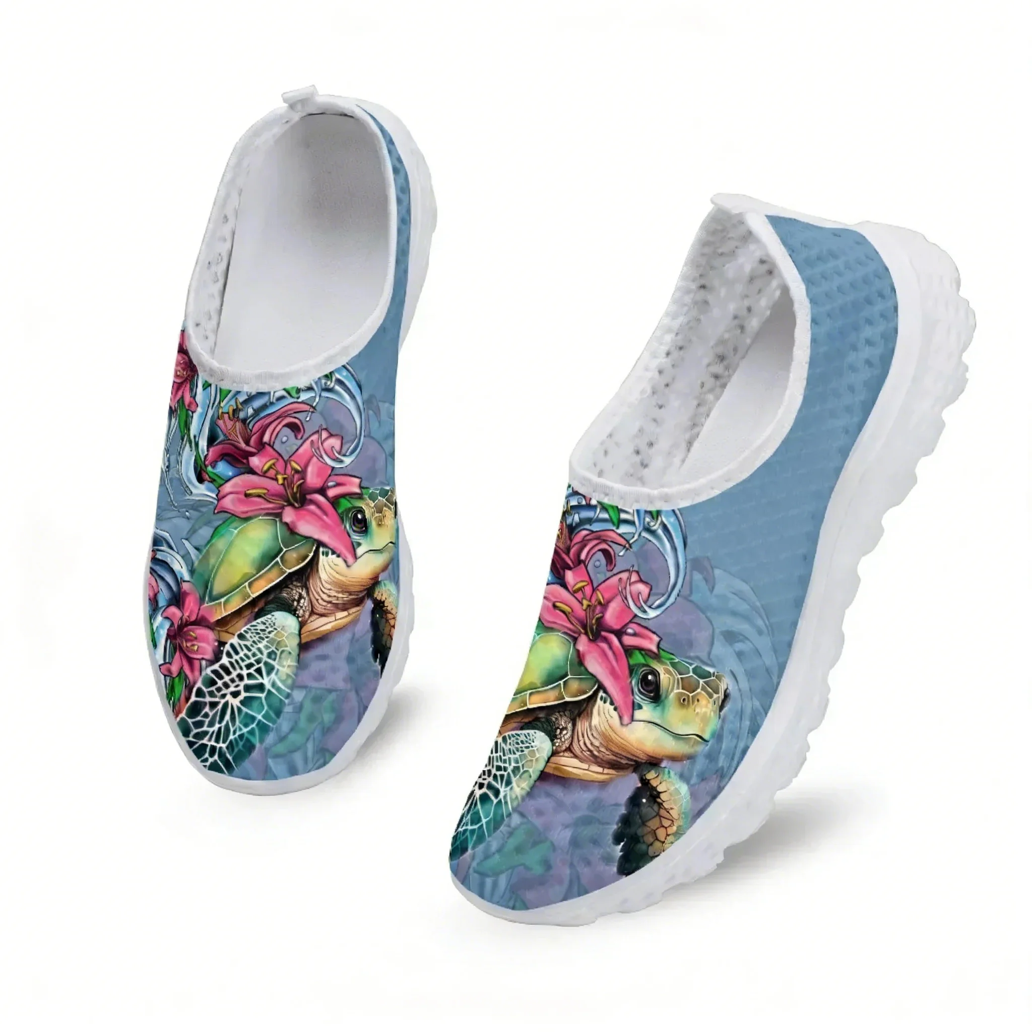 รองเท้าผ้าใบตาข่ายลายเต่าโพลิน - Women Shoes Tennis บทวิจารณ์และราคา
