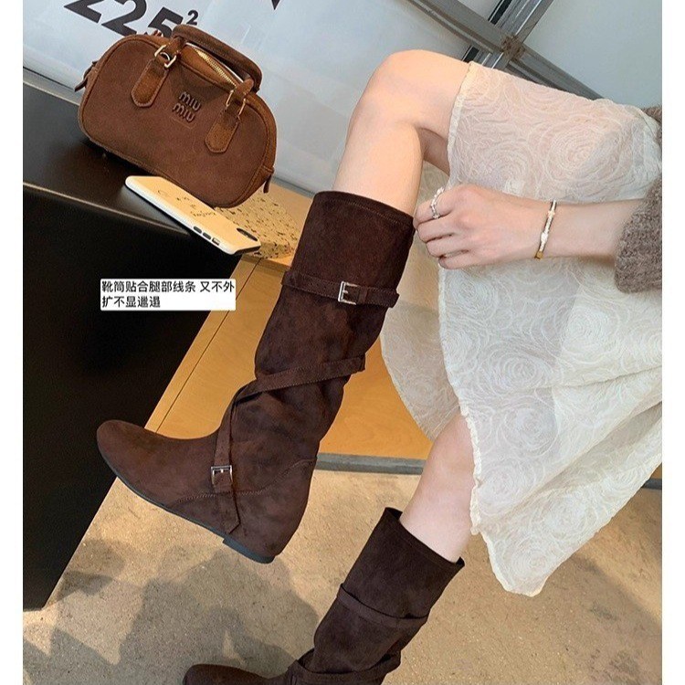 รองเท้าบูททรงอัศวินสำหรับผู้หญ - Sock Boot Women บทวิจารณ์และราคา