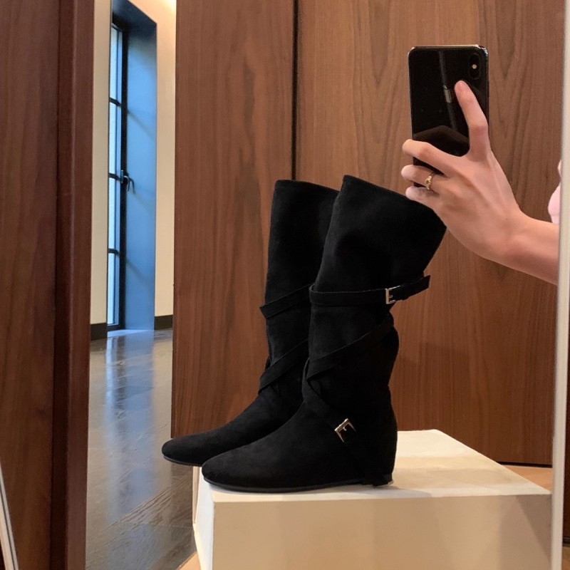 รองเท้าบูททรงอัศวินสำหรับผู้หญ - Sock Boot Women บทวิจารณ์และราคา