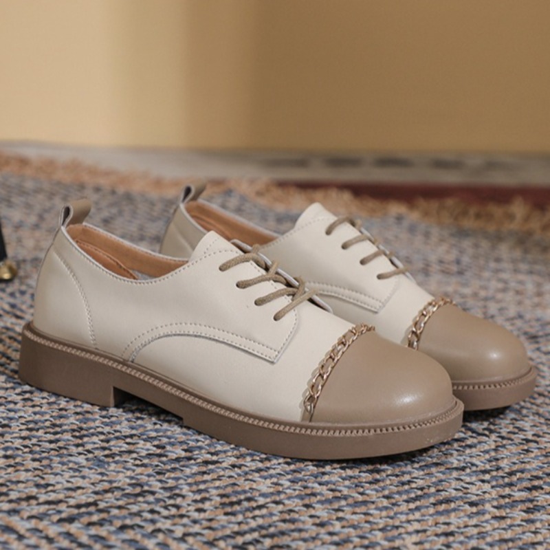 ใหม่ย้อนยุครองเท้าผู้หญิงแฟชั่ - Oxford Lace Up Women บทวิจารณ์และราคา