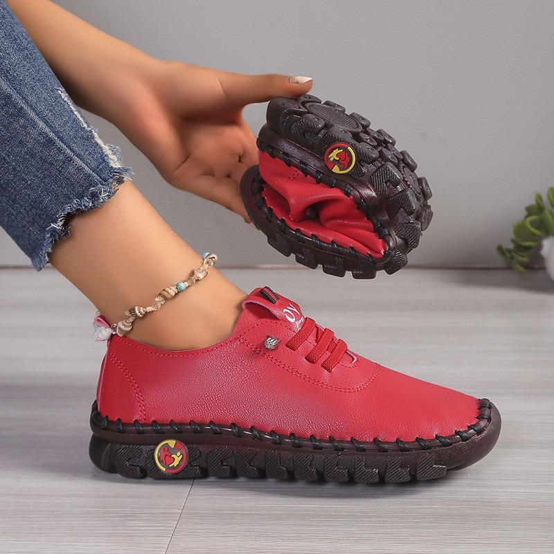 รองเท้าหนังลำลองสำหรับผู้หญิง  - Oxford Lace Up Women บทวิจารณ์และราคา