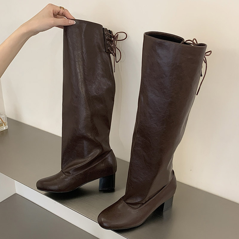 รองเท้าบูทแฟชั่นฤดูหนาวปี 2027 - Knee High Boots Women บทวิจารณ์และราคา
