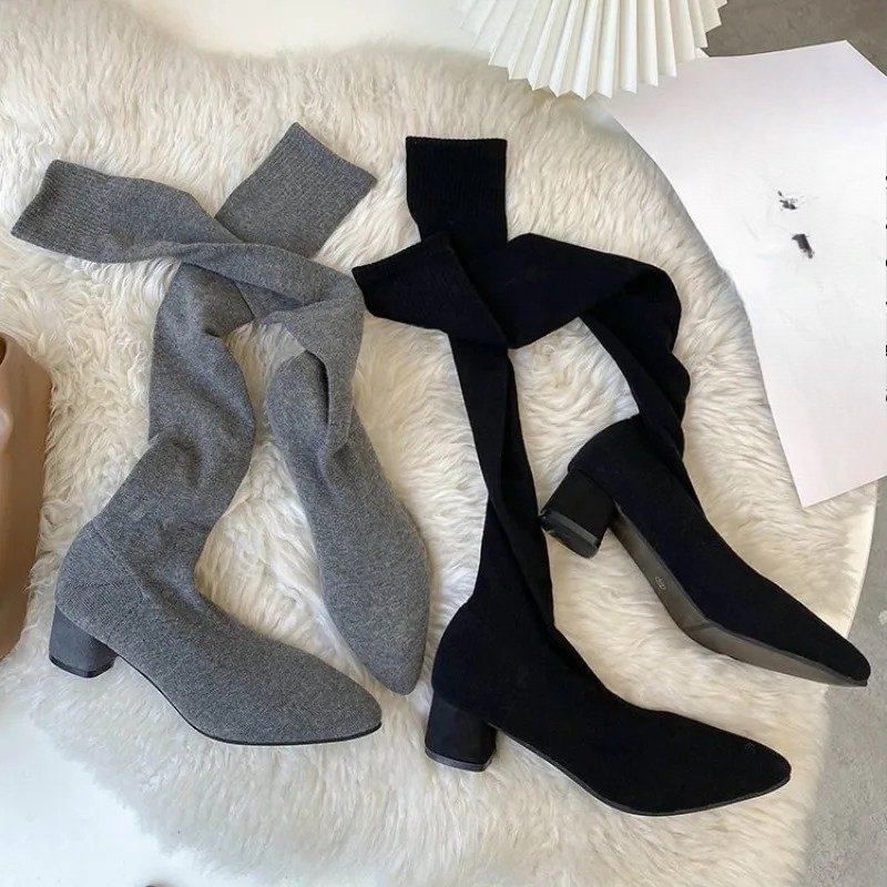 ถุงเท้าเข่าสูงรองเท้า 2025 ฤดู - Sock Boot Women บทวิจารณ์และราคา