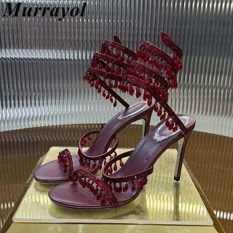 รองเท้าแตะรัดข้อเท้ารูปทรงงู ส - Women'S Shoes Quality บทวิจารณ์และราคา