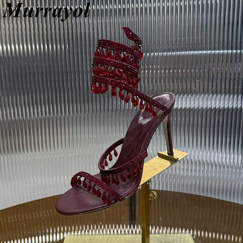 รองเท้าแตะรัดข้อเท้ารูปทรงงู ส - Women'S Shoes Quality บทวิจารณ์และราคา