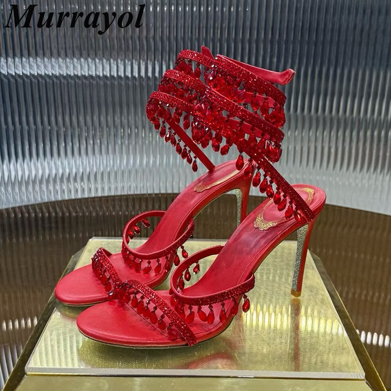 รองเท้าแตะรัดข้อเท้ารูปทรงงู ส - Women'S Shoes Quality บทวิจารณ์และราคา
