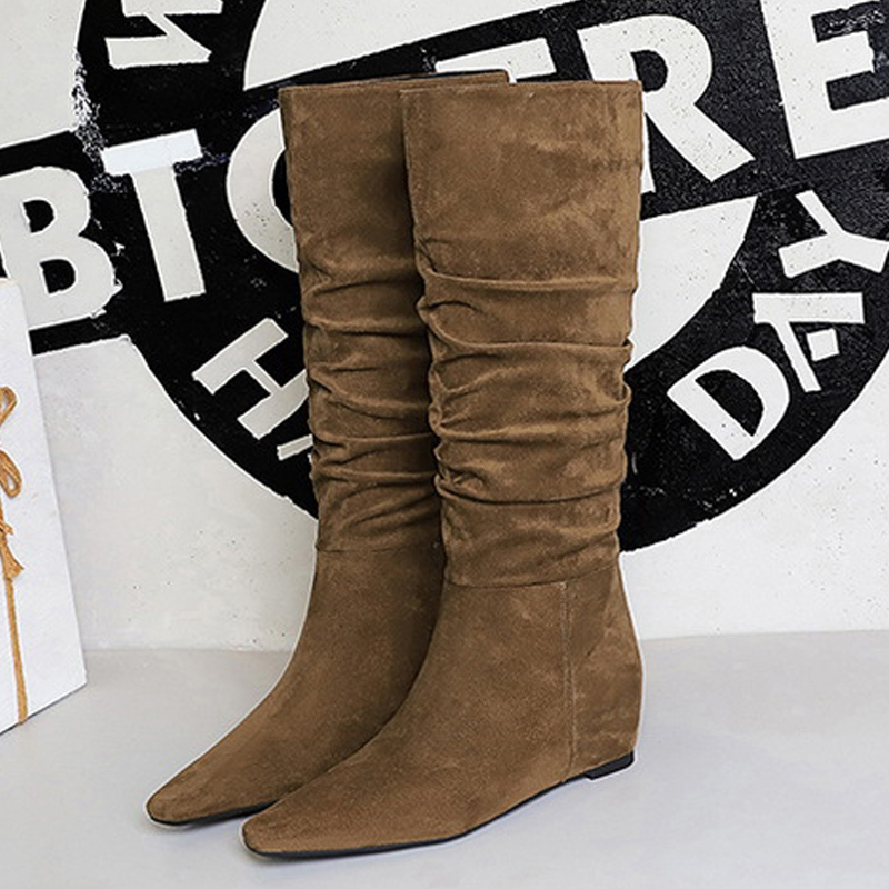 รองเท้าบูทผู้หญิงทรงหัวแหลมแบบ - Knee High Boots Women บทวิจารณ์และราคา