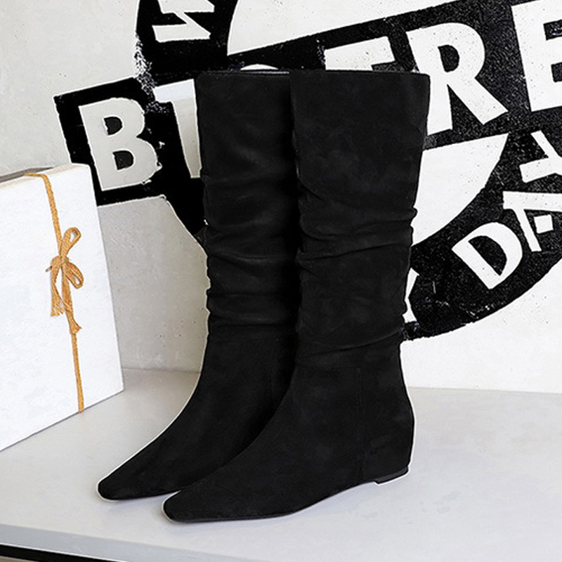 รองเท้าบูทผู้หญิงทรงหัวแหลมแบบ - Knee High Boots Women บทวิจารณ์และราคา