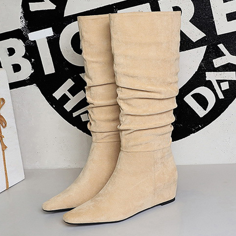 รองเท้าบูทผู้หญิงทรงหัวแหลมแบบ - Knee High Boots Women บทวิจารณ์และราคา