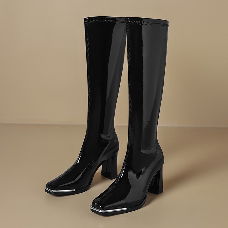 เข่ารองเท้าบูทสูงฤดูใบไม้ร่วงใ - Knee High Boots Women บทวิจารณ์และราคา